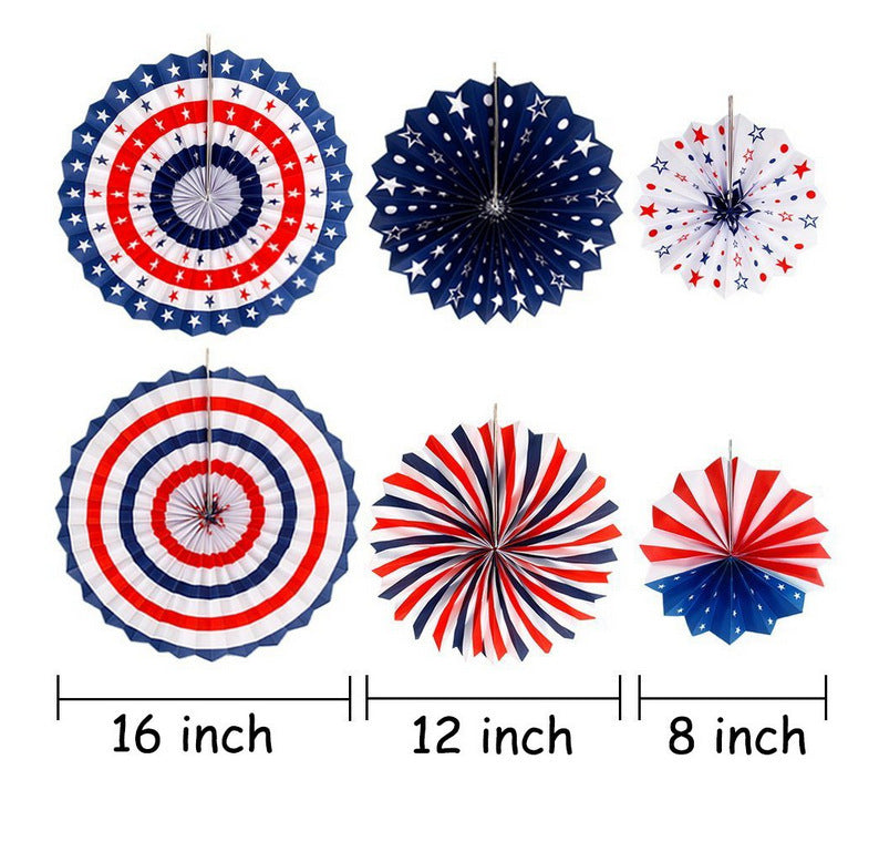 Red, White And Blue Hanging Paper Fan Party Supplies Background Wall Decoration, 4th of July decorations, American flag decorations, Patriotic decorations, Red, white and blue decorations, July 4th wreaths, July 4th garlands, July 4th centerpieces, Fireworks decorations, July 4th banners, July 4th streamers, July 4th balloons, July 4th table runners, July 4th tablecloths, July 4th lights, July 4th outdoor decorations, Patriotic yard stakes, Patriotic inflatables, Patriotic door wreaths, Patriotic bunting, 