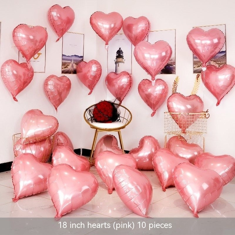 Heart-shaped Aluminum Balloon 520 Wedding Room Decoration Birthday Party, Balloons, Heart Balloons, valentines day, shop valentine's day deals, valentines, valentine's day gifts, valentine day, valentines day gifts, valentines day decor, Decognomes,  valentine decoration, valentines day decoratio, valentine decor, valentines decor, valentines decorations