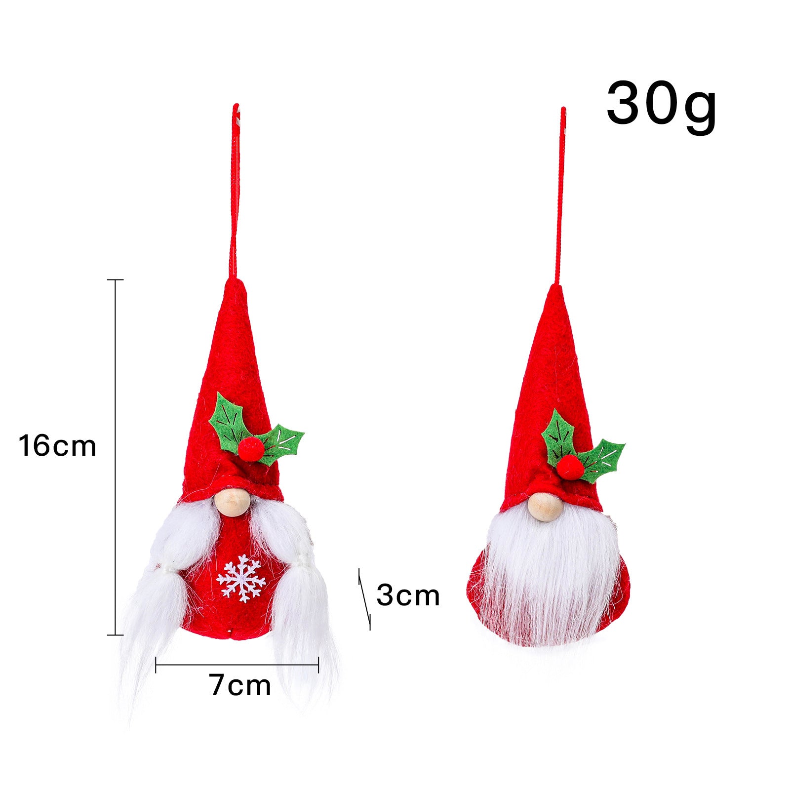 Christmas Decoration Faceless Doll Small Pendant