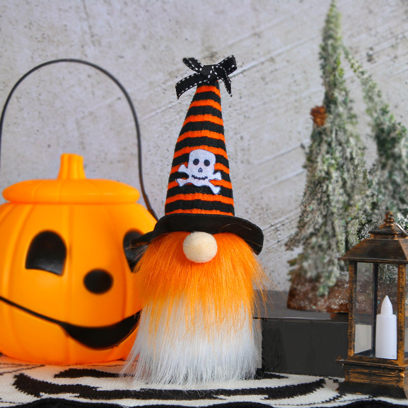 Halloween Mini Doll Wizard's Hat Ghost Festival Doll Ornaments
