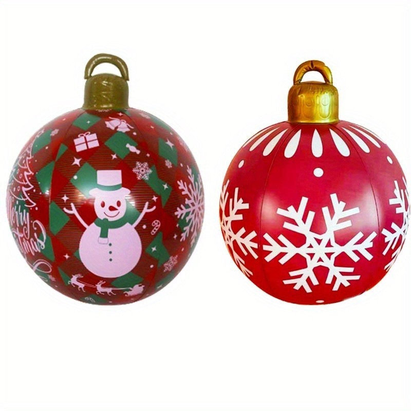 2 Piece Inflatable Christmas Balls Christmas Halloween Decorative Balls