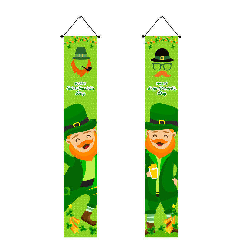 Irish National Day Porch Couplet With Flag, st patricks day decorations, st patricks day decor, st patrick's day decorations, st patrick day decorations, Irish Décor, irish ornaments, Decognomes, St. Patrick's Day Party Supplies, St. Patrick's Day Decorations: Shamrock, Irish & Leprechaun