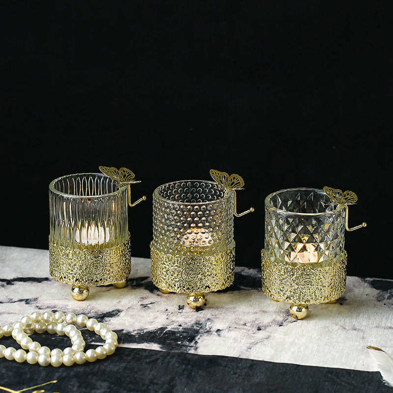 Electroplated Gold Lace Base Glass Candle Holder, candle holder, candle stick holder, glass candle holder, iron candle holder, wicker candle holder 2 piece set, candle holders, candlesticks, candle sticks, Luxury candles holders, taper candle holders, candlestick holder, Wooden Candlestick Candle Holder, Metal Candle Holders