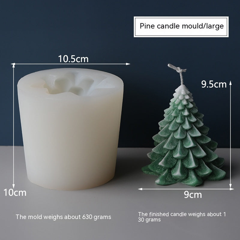 Christmas Series Aromatherapy Candle Pine Cone Snowflake Silicone Mold