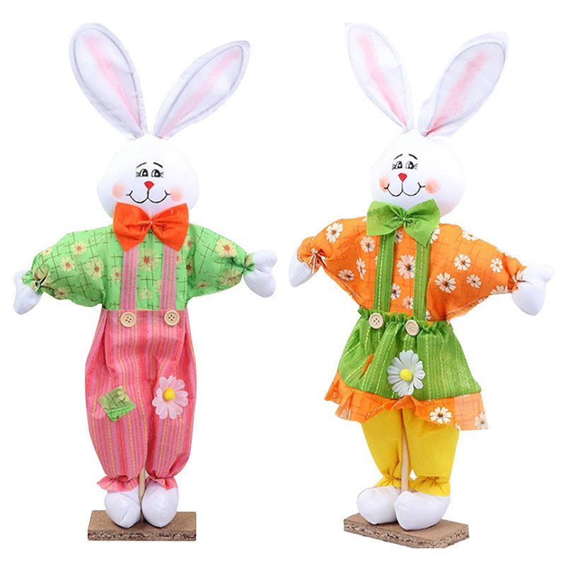 Rabbit Scarecrow Toy, easter decorations, Easter Decor, easter table decor, outdoor easter decorations, shop easter, Decognomes, Spring Decorations