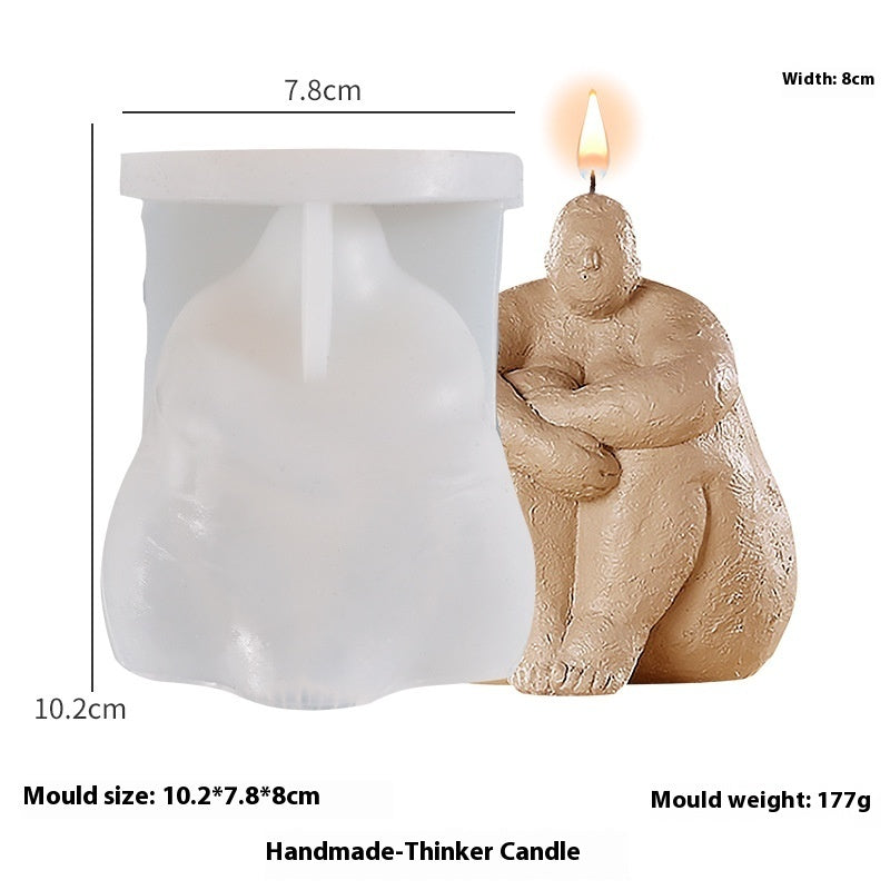 Nordic Abstract Diy Body Candle Silicone Mold