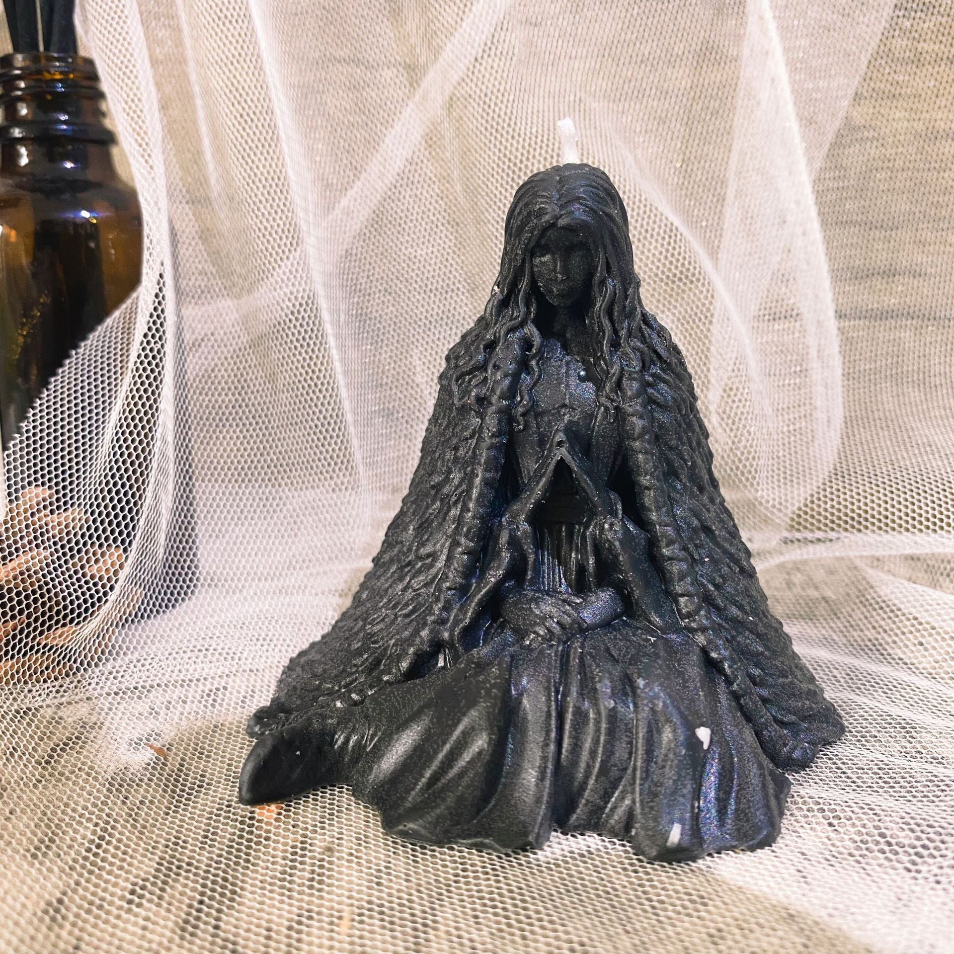 European Ghost Wizard Candle Holder, Have Pumpkin lanterns, Jack o Lanterns, Halloween Lights, Halloween Decoration Ornaments, Halloween inflatables, carved pumpkins, Halloween wreaths, Halloween Candles.