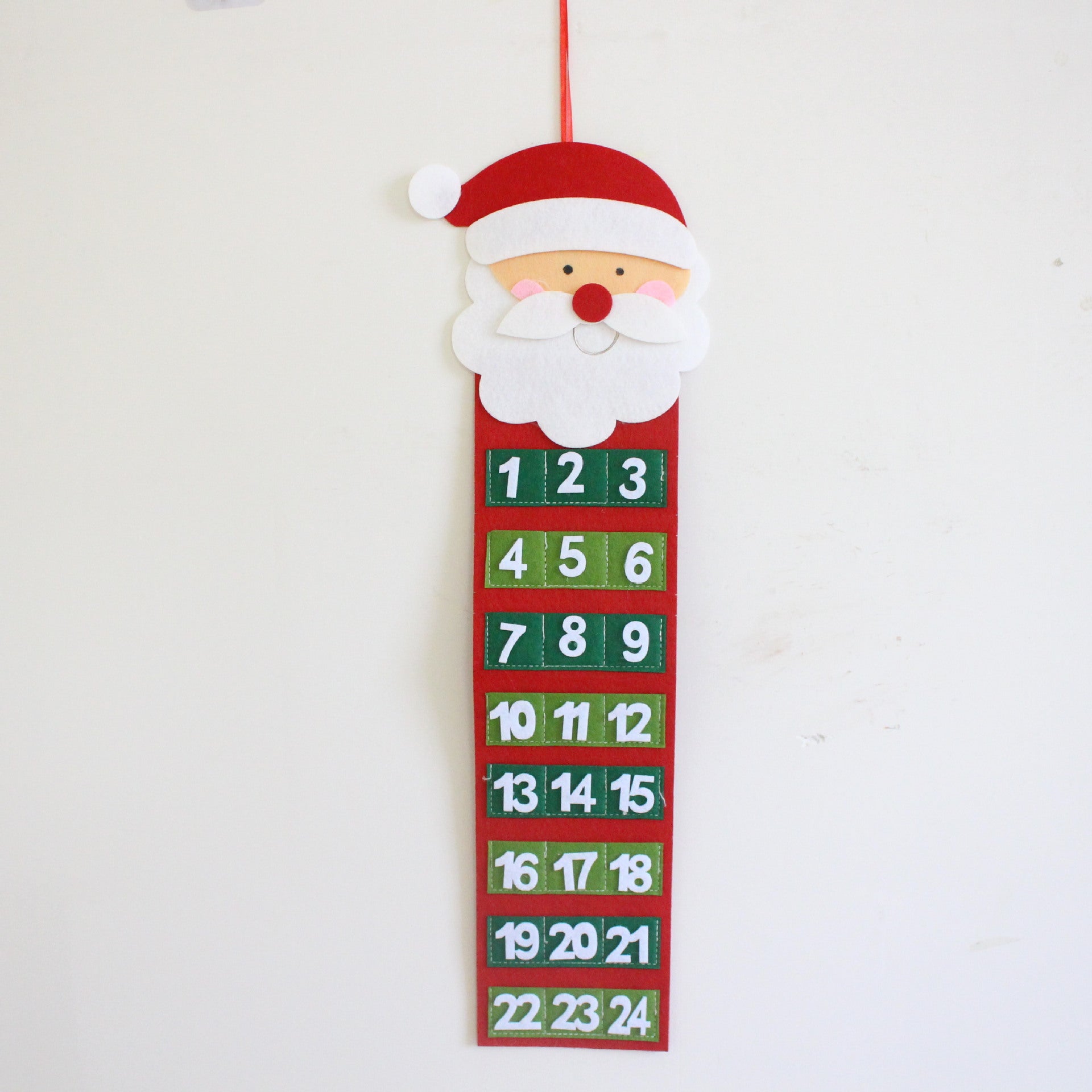 Christmas Tree Calendar Pendant Christmas Decoration Creative Nonwoven Fabric Hanger Christmas Countdown Calendar