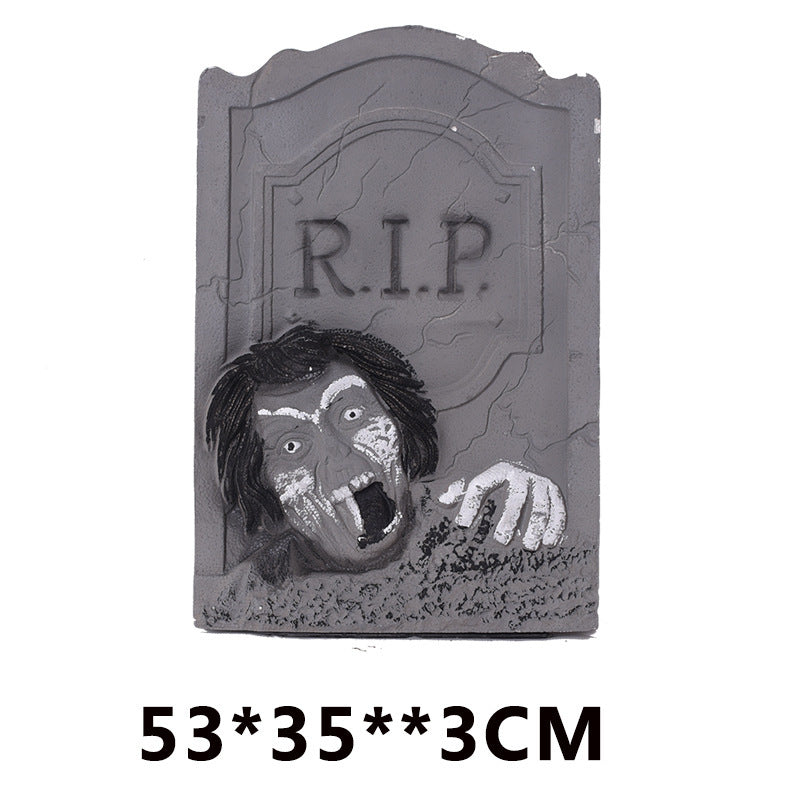 Halloween Ghost Festival Decoration Tombstone Haunted House Bar Set Foam Tombstone Decoration