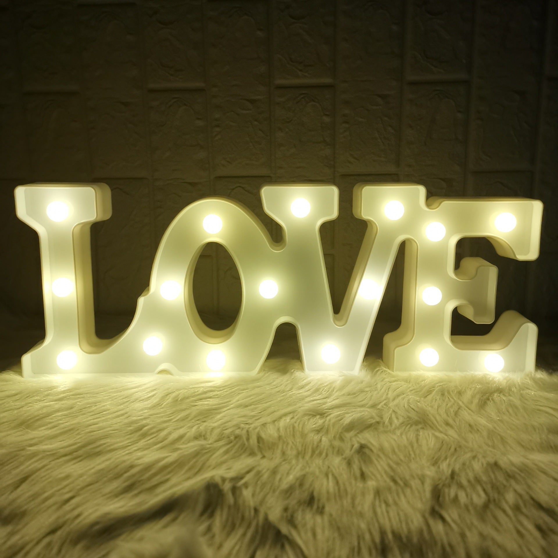Valentines Day LOVE letter lamp