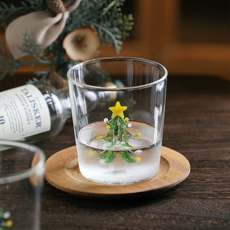 Three-dimensional Christmas Tree Glass Cup