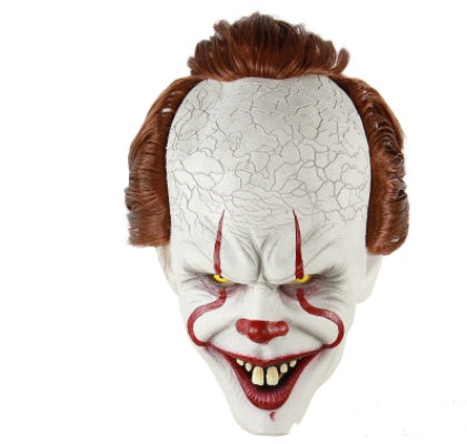 Halloween Horror Blood Face Ghost Doll Wig Zombie Mask