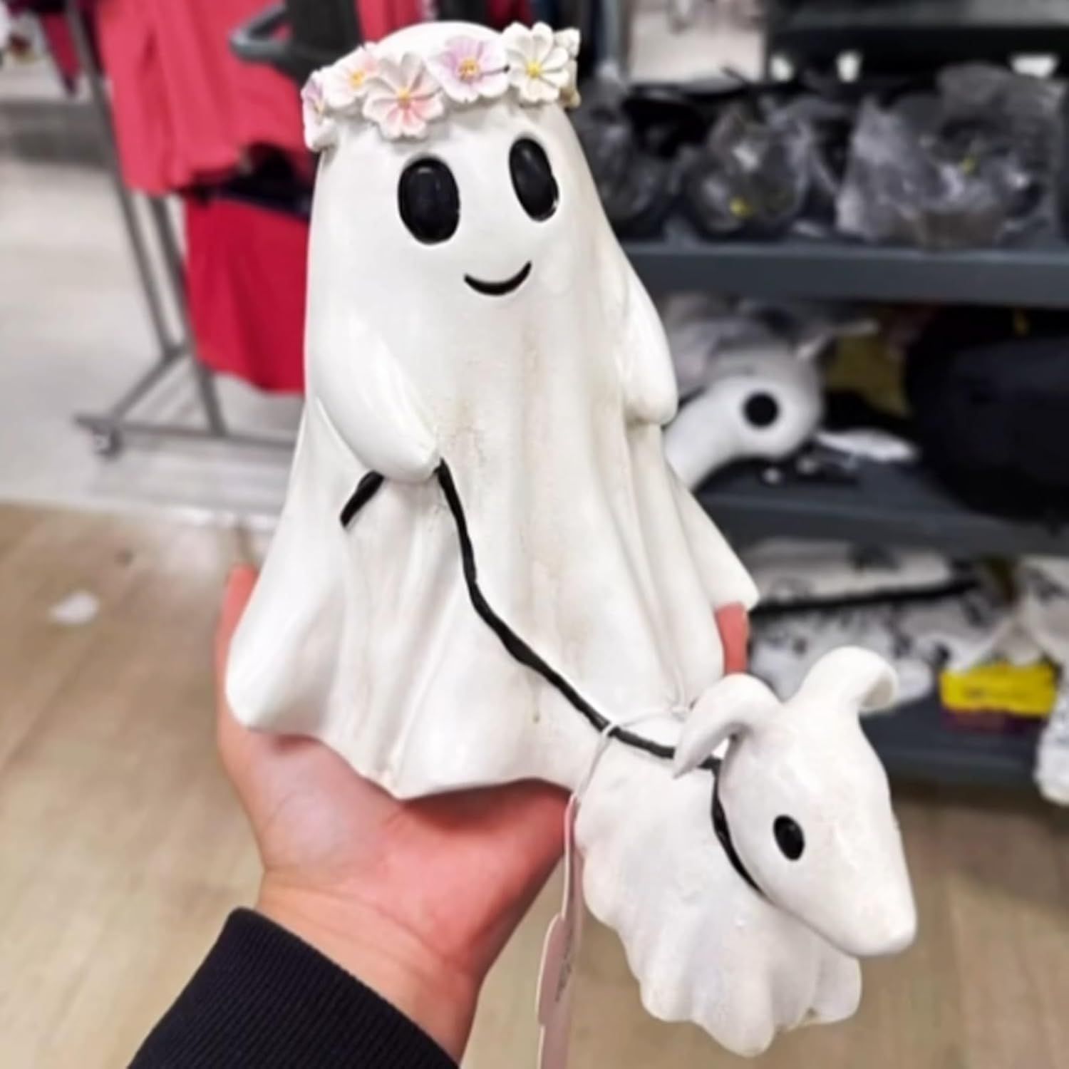 Halloween Little Ghost Dog Walking Decoration Creative Home Decoration