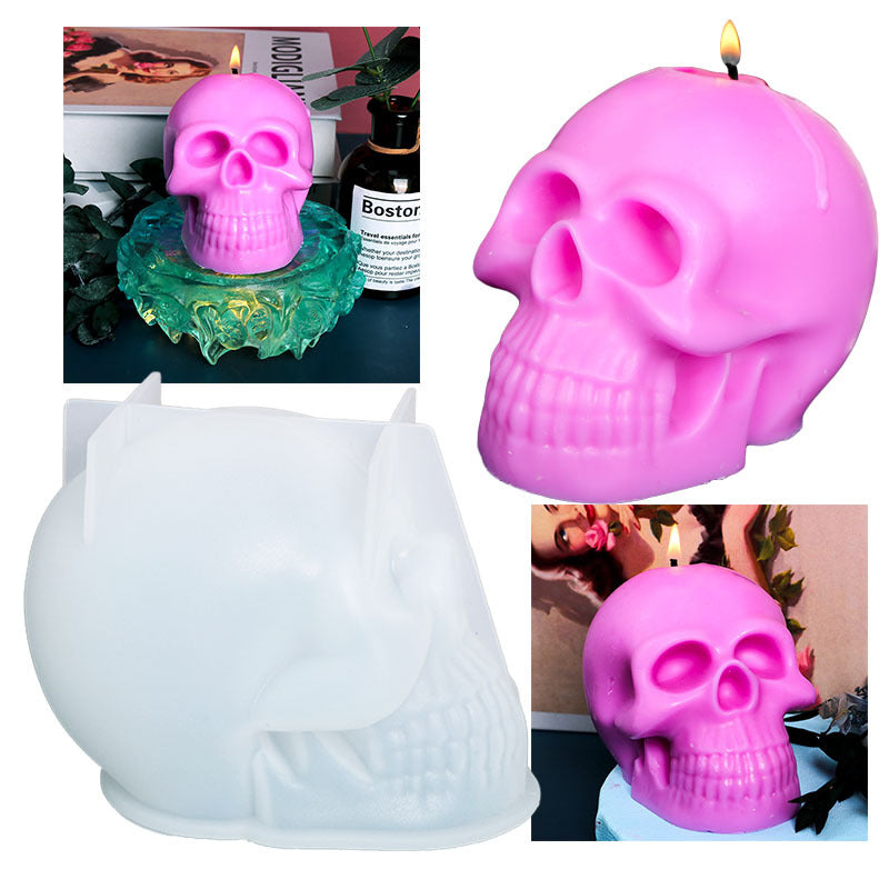 Drip Mould Skull Candle Silicone Handmade Soap, Geometric candle molds, Abstract candle molds, DIY candle making molds, Silicone candle molds,