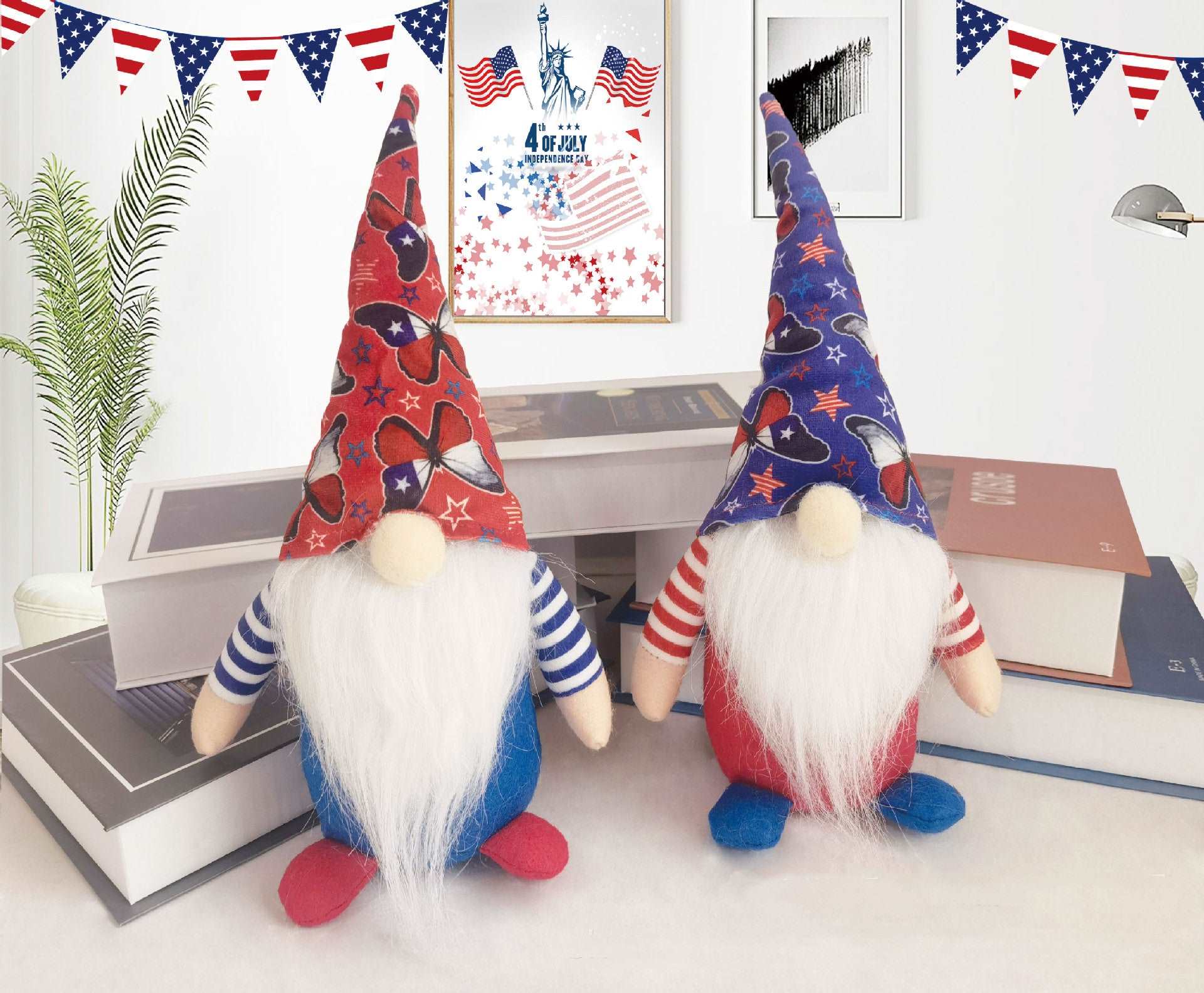 4th July Decoration Gnomes Independence Day Gnomes   Presidents Day Gnome,  Flag Day Gnome 4th of July Gnome Veterans Day Gnome Memorial Day Gnome Labor Day Gnome Decoration Gnomes Columbus Day Gnome