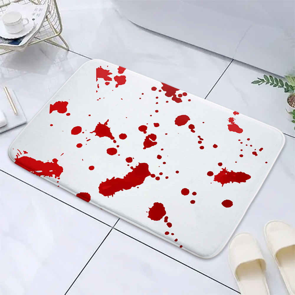 Halloween Blood Footprints Bathroom Water-absorbing Non-slip Mat, Halloween decorations items, Halloween costumes, Halloween masks, Halloween props, Halloween animatronics, Halloween inflatables, Halloween lights, Halloween fog machines, Halloween spider webs, Halloween lanterns, Halloween banners, Halloween streamers, Halloween tableware, Halloween centerpieces, Halloween party favors, Halloween yard stakes, Halloween tombstones, Halloween candles, Halloween wreaths, Halloween garlands
