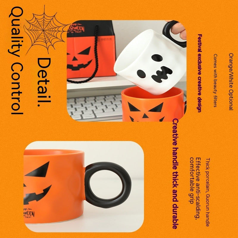 Halloween Mug Pumpkin Shape Cup