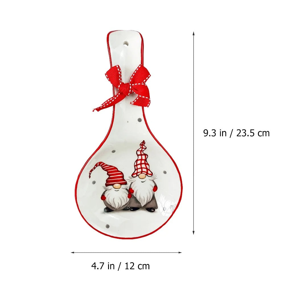 Nordic Santa Claus Ceramic Spoon Holder