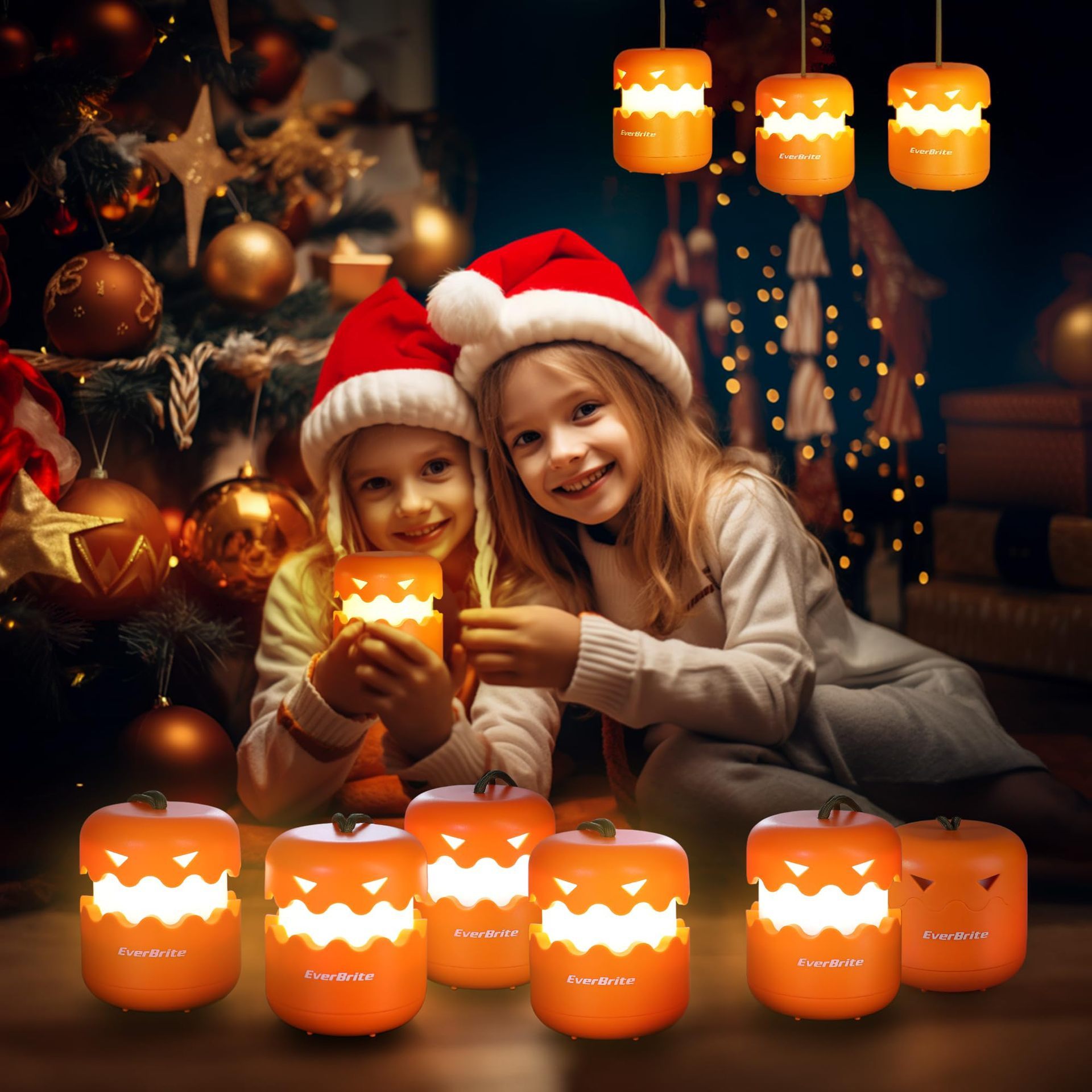 Halloween Pumpkin Foldable Party Decoration LED Small Night Lamp