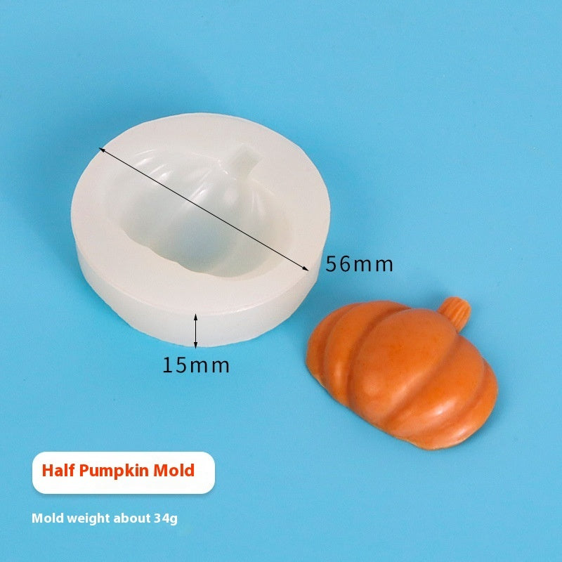 Three-dimensional Pumpkin Silicone Mold Halloween Pumpkin Chalk