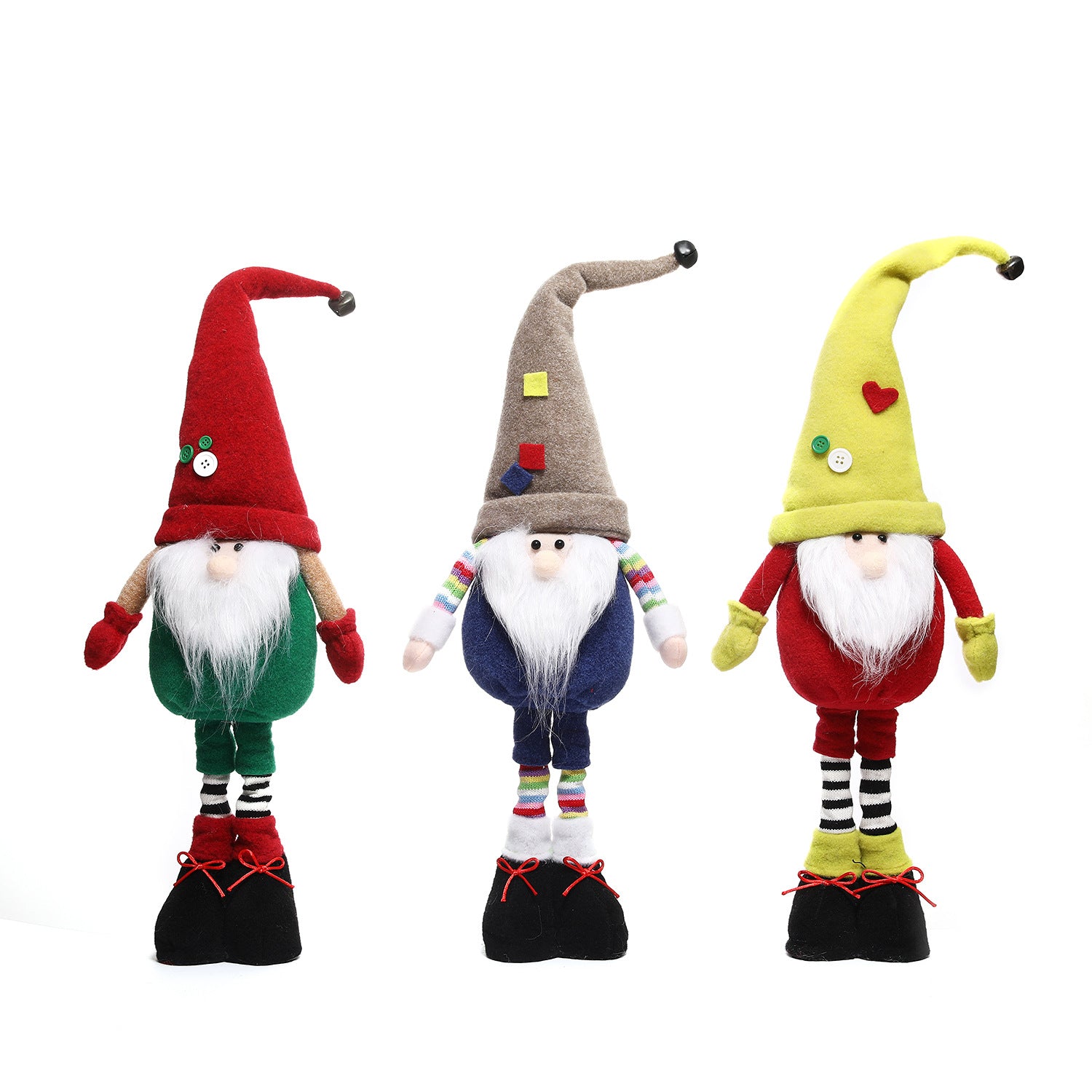 Standing Rudolf Doll Showcase Set Props Christmas Decorations Retractable Faceless Doll Ornaments