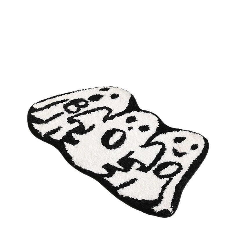 Halloween Ghost Cashmere Door Mat Absorbent Non-slip Carpet