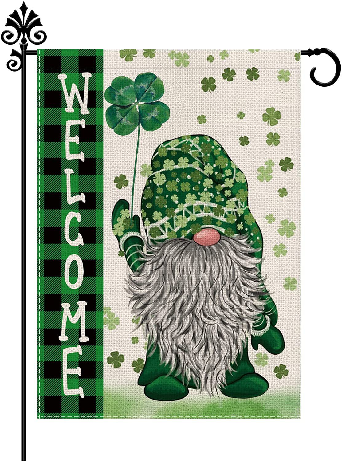 Linen Double-sided New Garden Banner, St. Patrick's Day Gnomes To Sale, St. Patrick's day Handmade Gnomes, st Patricks Gnome Decor Aldi, St Patricks Gnome Decor, Leprechaun gnome, St Patrick gnome, Gnome st Patrick's day, st patty's day gnome, St Patrick's day gnome DIY, St patty gnomes, Happy st Patrick's day gnome, Decognomes