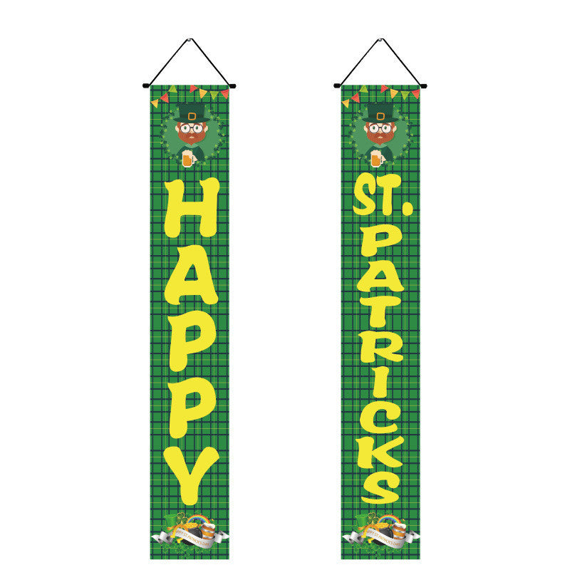 Irish National Day Porch Couplet With Flag, st patricks day decorations, st patricks day decor, st patrick's day decorations, st patrick day decorations, Irish Décor, irish ornaments, Decognomes, St. Patrick's Day Party Supplies, St. Patrick's Day Decorations: Shamrock, Irish & Leprechaun