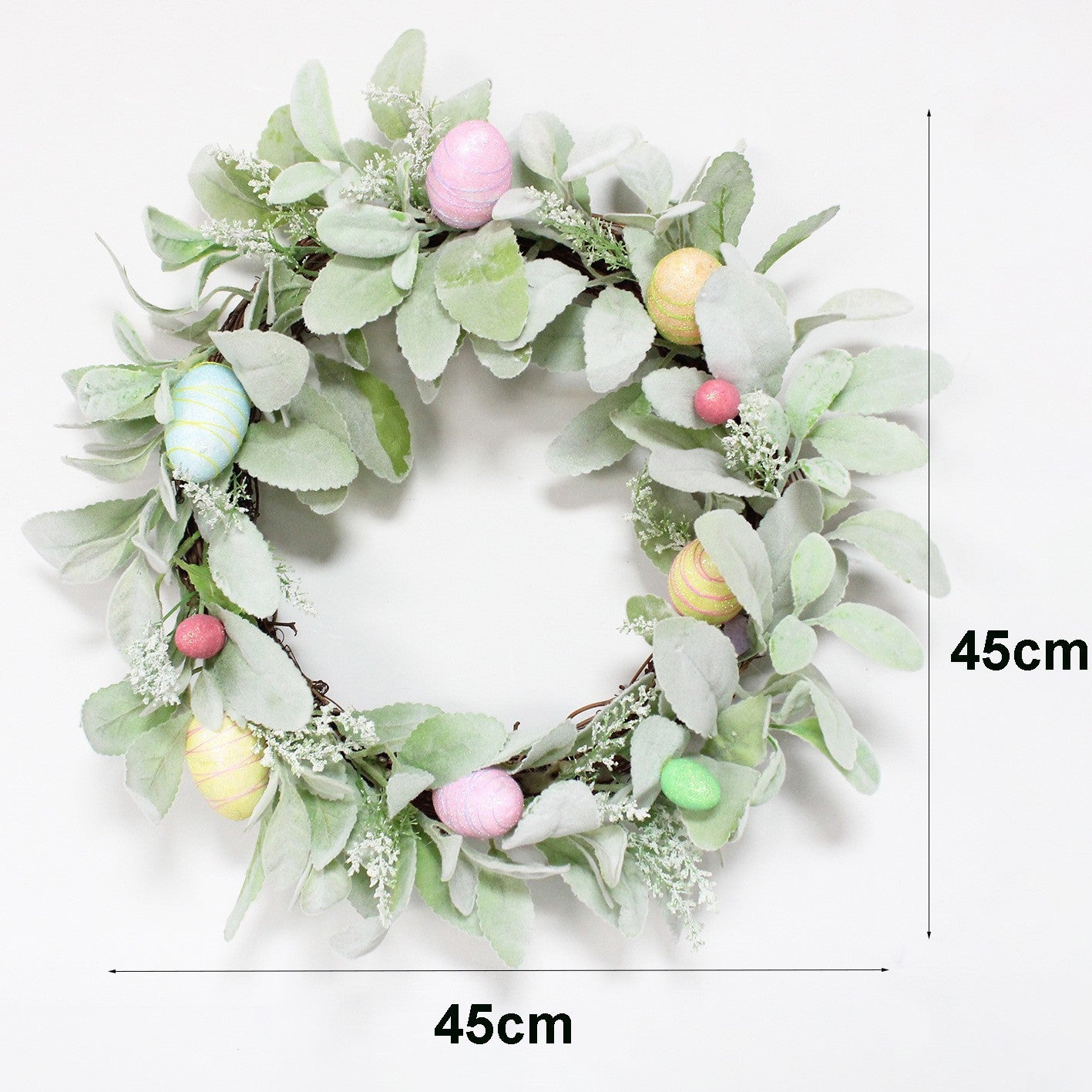 Easter Carrot Wreath Rustic Bow Cloth Wreath Garland With Green Leaves For Front Door Decoration, easter decorations, Easter Decor, easter table decor, outdoor easter decorations, shop easter, Decognomes, Spring Decorations