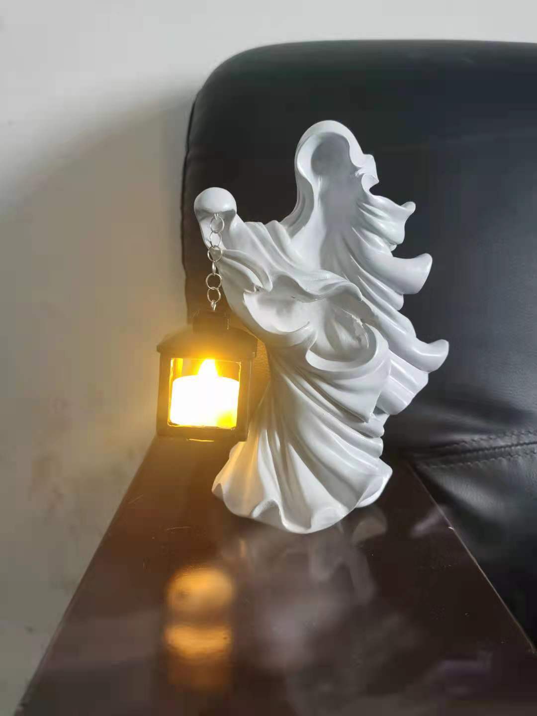 Lantern Halloween Resin Ornament Lantern Witch