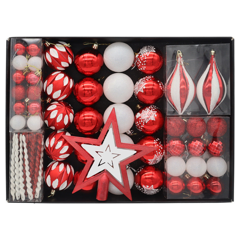 Christmas Decoration Special-shaped Painted Electroplating Christmas Box Set