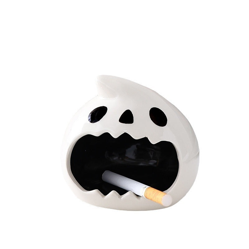 Cute Halloween Ghost Thickened Ashtray, Pumpkin lanterns, Jack o Lanterns, Halloween Lights, Halloween Decoration Ornaments, Halloween inflatables, carved pumpkins, Halloween wreaths, Halloween Candles.