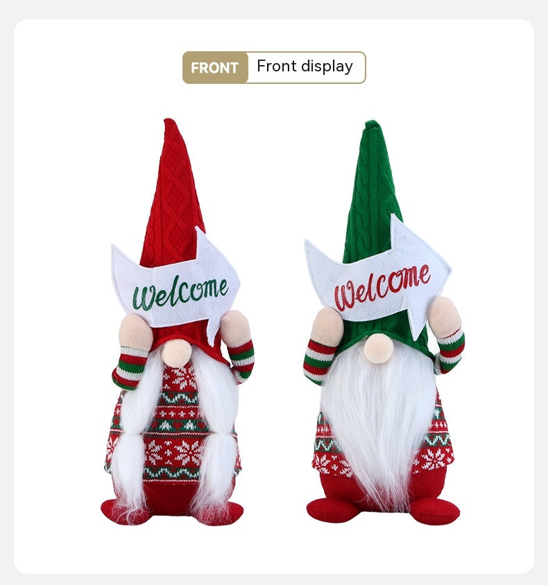 Rudolf Faceless Doll Christmas Decorations