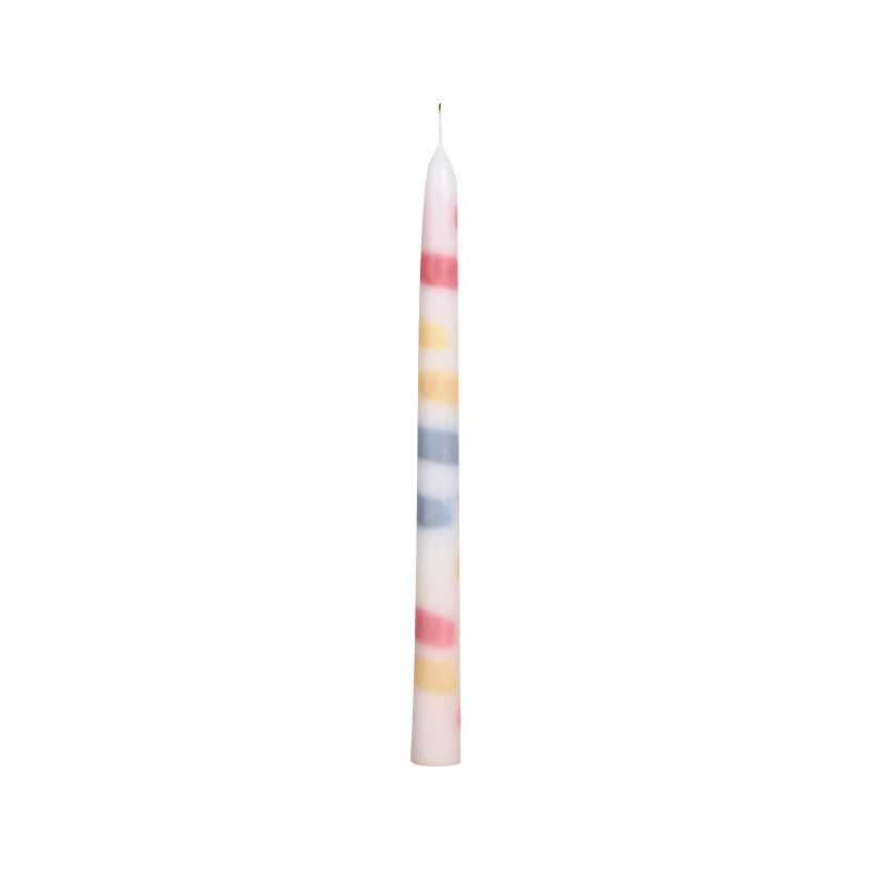 Watercolor Candle Long Brush Holder Candlestick Candle