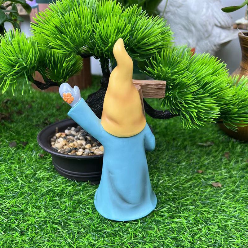 Resin Elderly Outdoor Garden Courtyard Decoration Ornaments