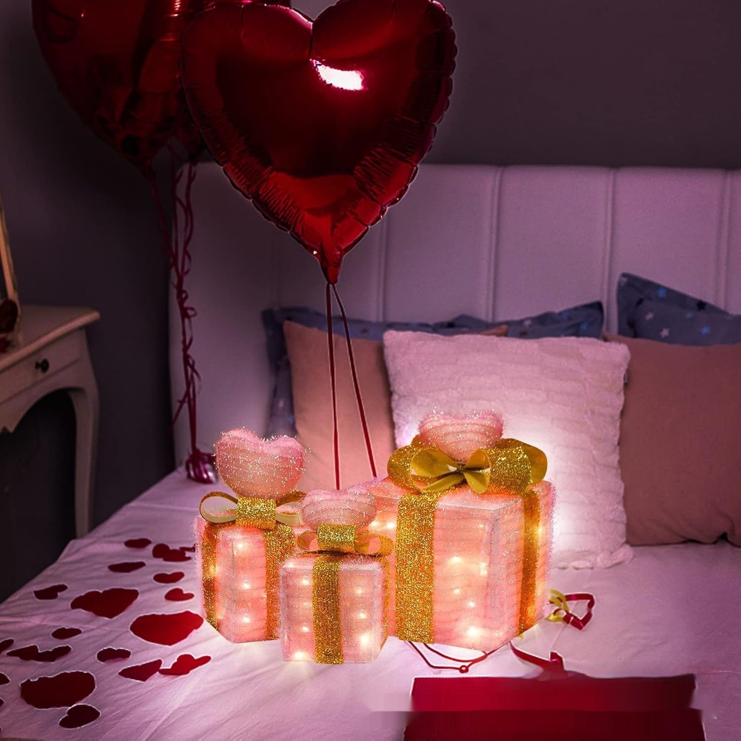 Valentine's Day Decoration Luminous Gift Box, valentines day, shop valentine's day deals, valentines, valentine's day gifts, valentine day, valentines day gifts, valentines day decor, Decognomes,  valentine decoration, valentines day decoratio, valentine decor, valentines decor, valentines decorations