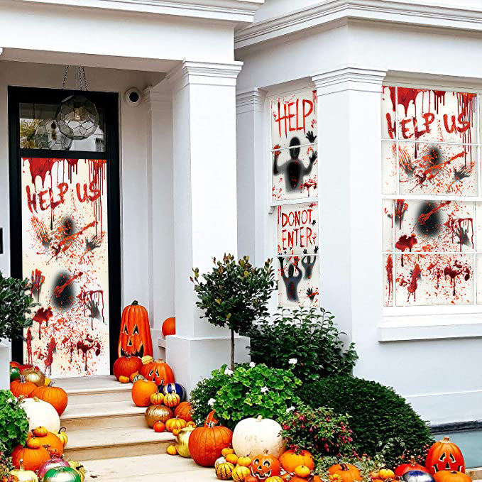 New Hot Sell Halloween Horror Door Sticker