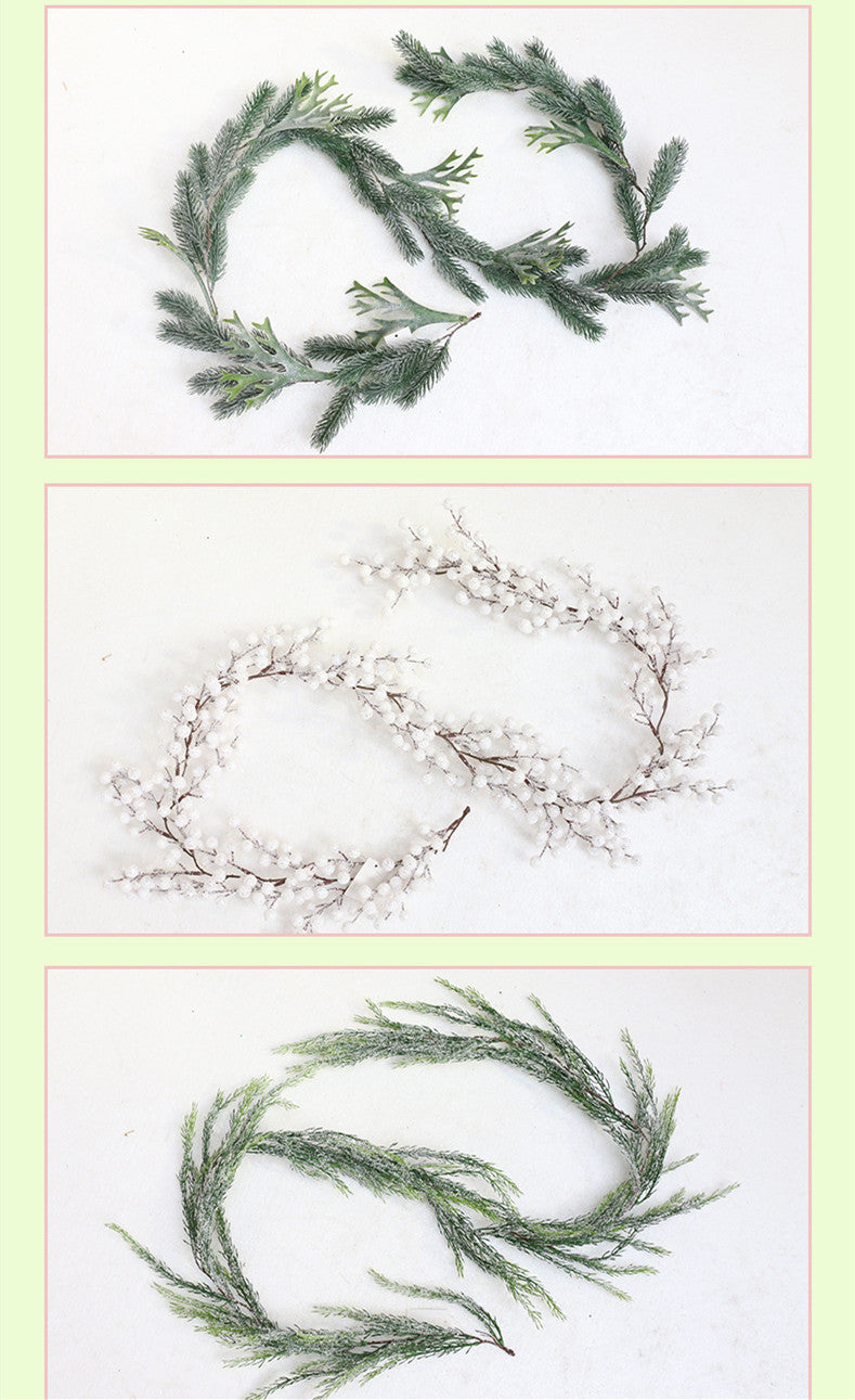 Creative Pine Branches And Red Fruit Ornaments Decoration