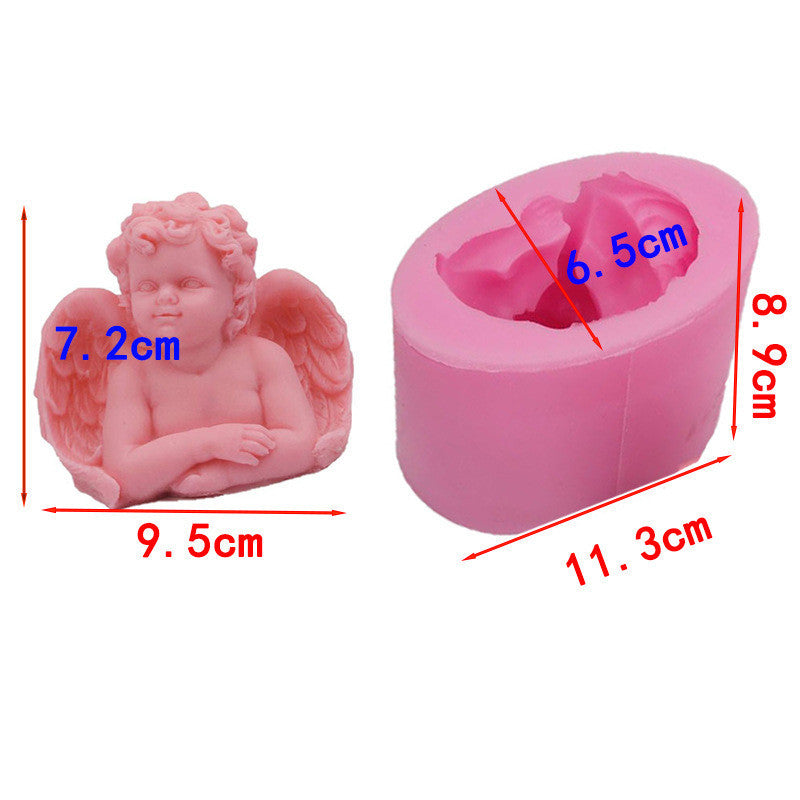 Three-dimensional Little Angel Sented Candle Mold