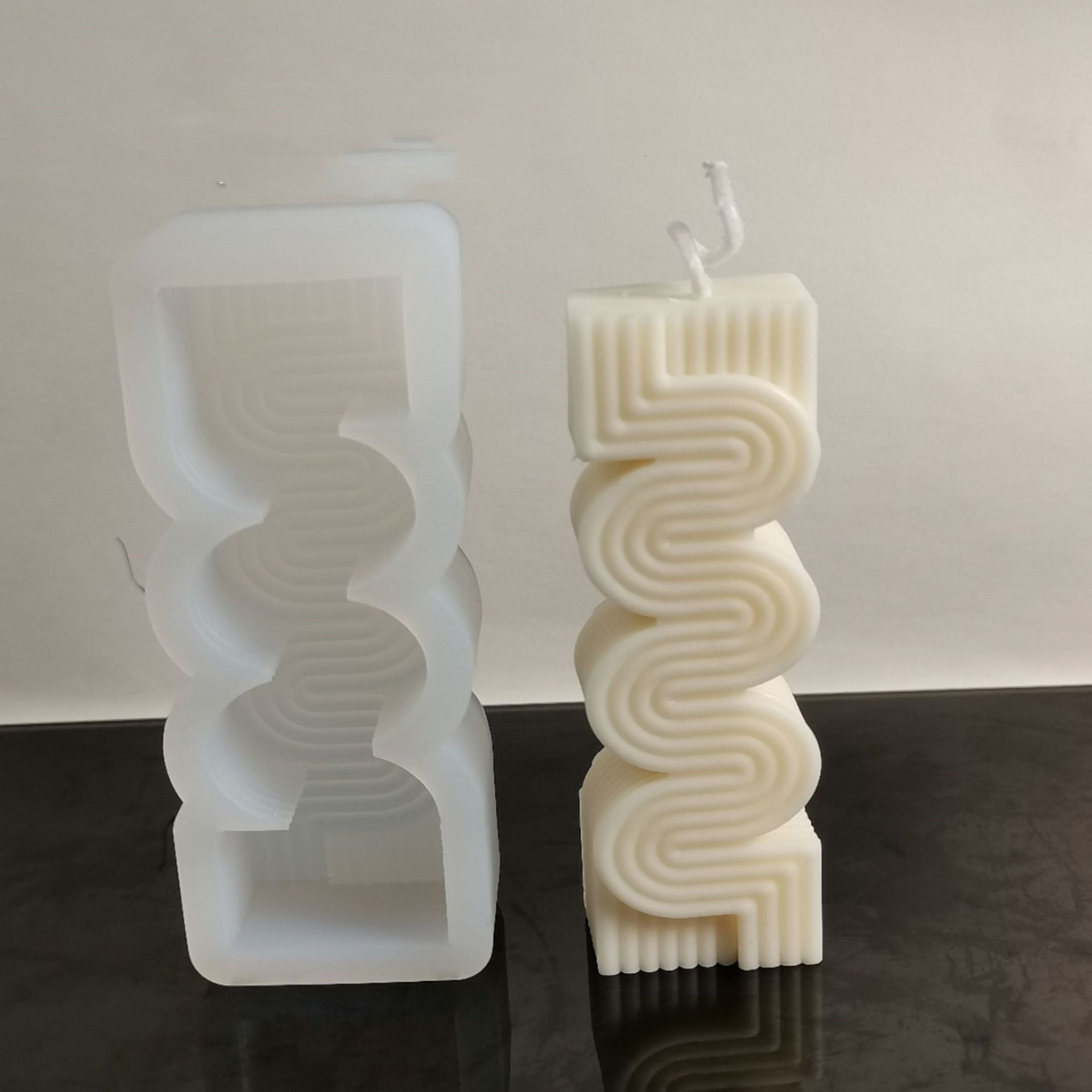 Household Fashion Geometry Pattern Lines Candle Mould, Silicone candle molds, Geometric candle molds, DIY candle making molds, Aromatherapy Candle, Sented candle, candles, 