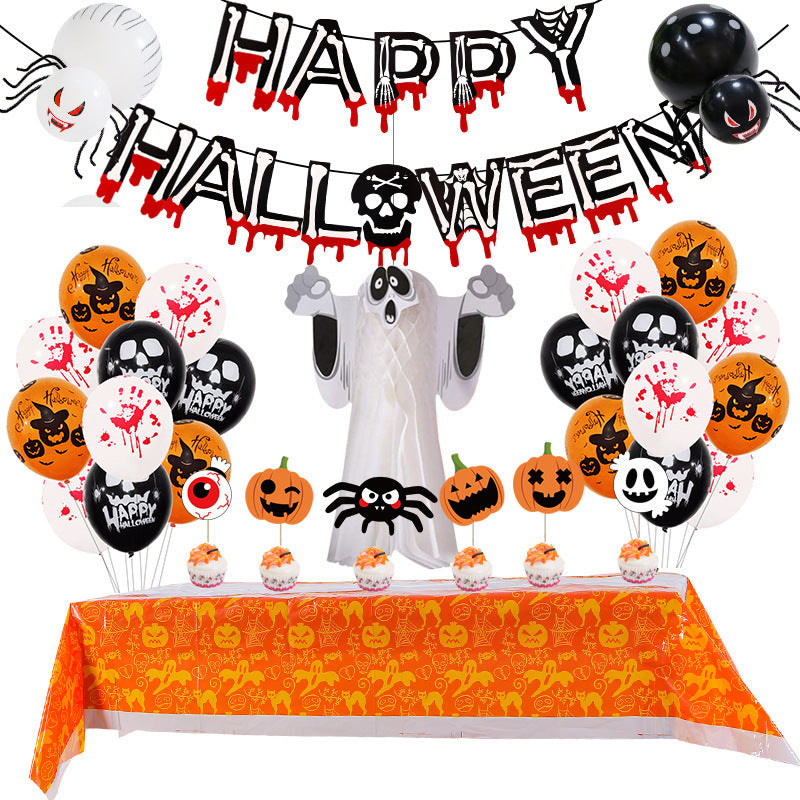 Halloween Balloon Set Blood Color Banner Ghost Package Ghost Festival Party Decoration, Halloween Banjo Skeleton Decoration, Halloween decorations items, Halloween costumes, Halloween masks, Halloween props, Halloween animatronics, Halloween inflatables, Halloween lights, Halloween fog machines, Halloween spider webs, Halloween lanterns, Halloween banners, Halloween streamers, Halloween tableware, Halloween centerpieces, Halloween party favors, Halloween yard stakes, Halloween tombstones, Halloween candles,