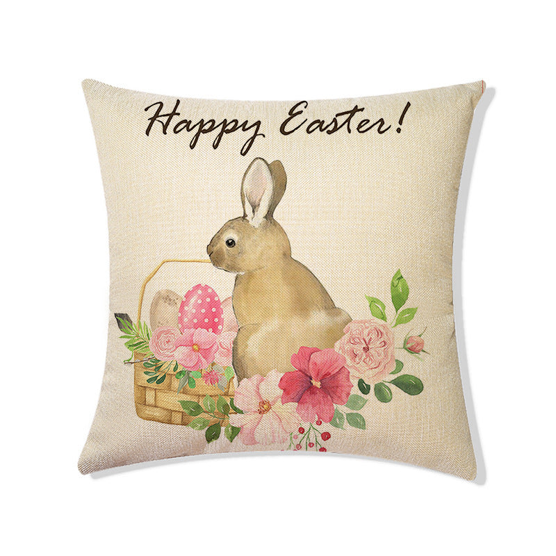 Easter Linen Holiday Decoration Living Room Sofa Bedside Pillow, easter decorations, Easter Decor, easter table decor, outdoor easter decorations, shop easter, Decognomes, Spring Decorations