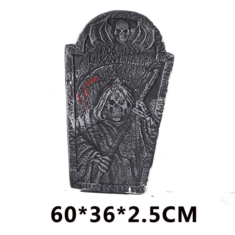 Halloween Ghost Festival Decoration Tombstone Haunted House Bar Set Foam Tombstone Decoration