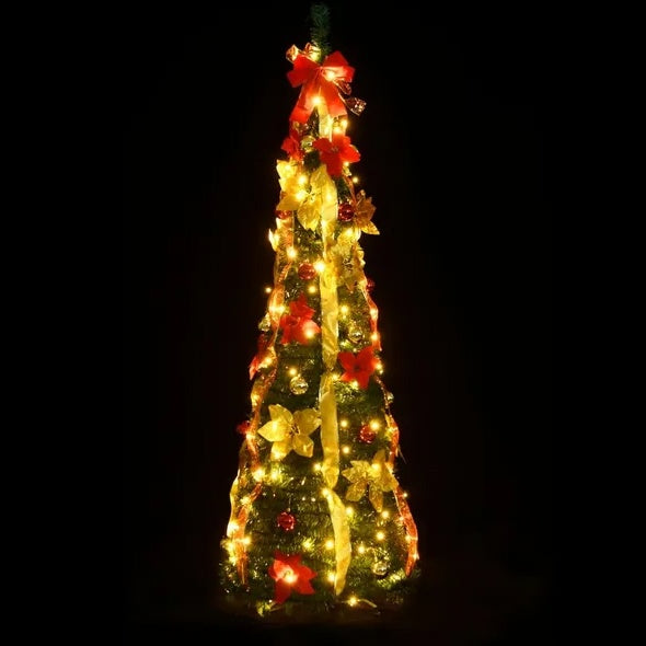 Artificial Christmas Tree Pop-up  LEDs Green 59.1, Christmas decorations, Christmas lights, Christmas tree ornaments, Christmas wreaths, Christmas garlands, Christmas stockings, Christmas tree toppers, Christmas village sets, Christmas figurines, Christmas table decorations, Christmas centerpieces, Christmas tree skirts, Christmas tree stands, Christmas yard decorations, Christmas outdoor lights, Christmas inflatables, Christmas