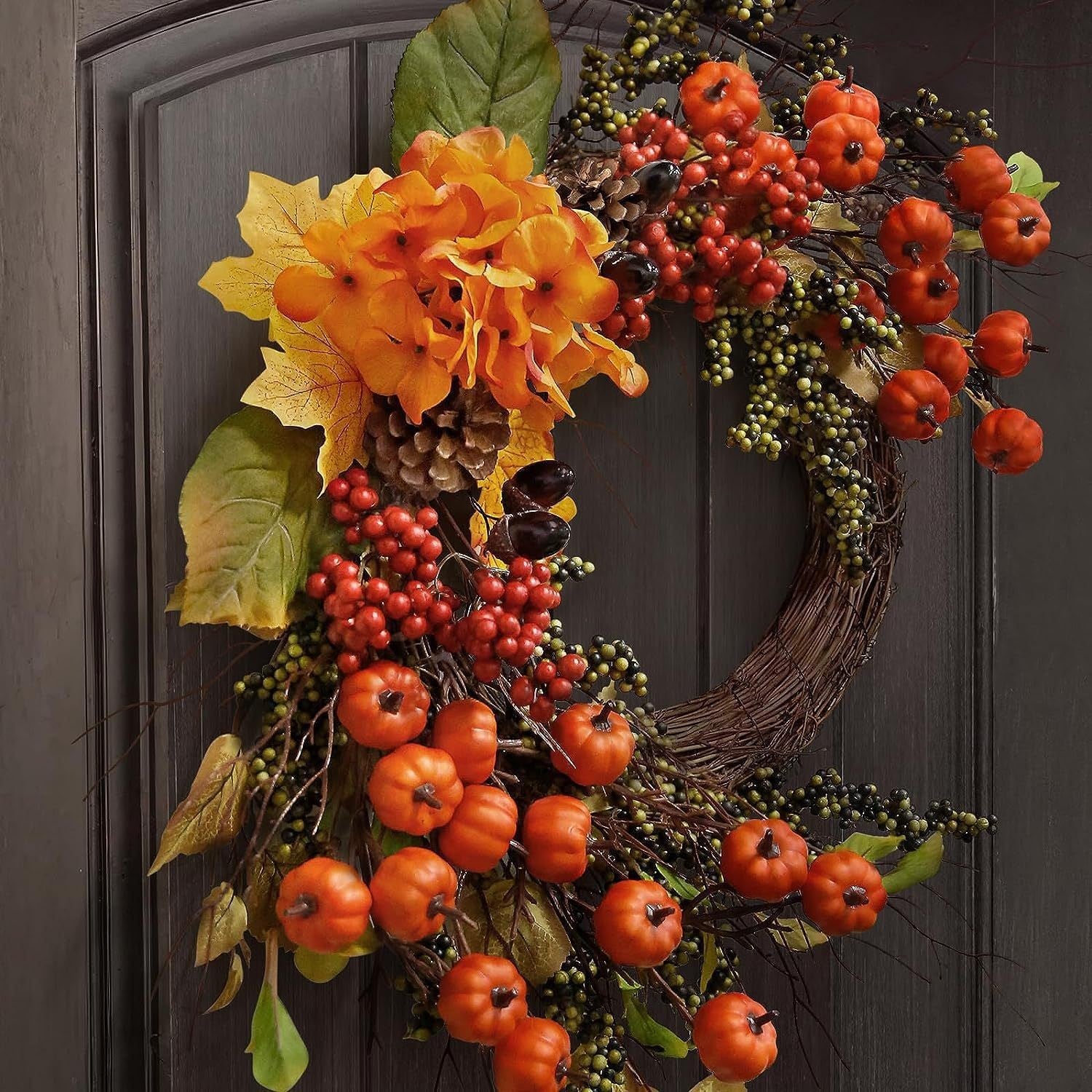 Thanksgiving Harvest Festival Garland Autumn Color Berry Branches Vine