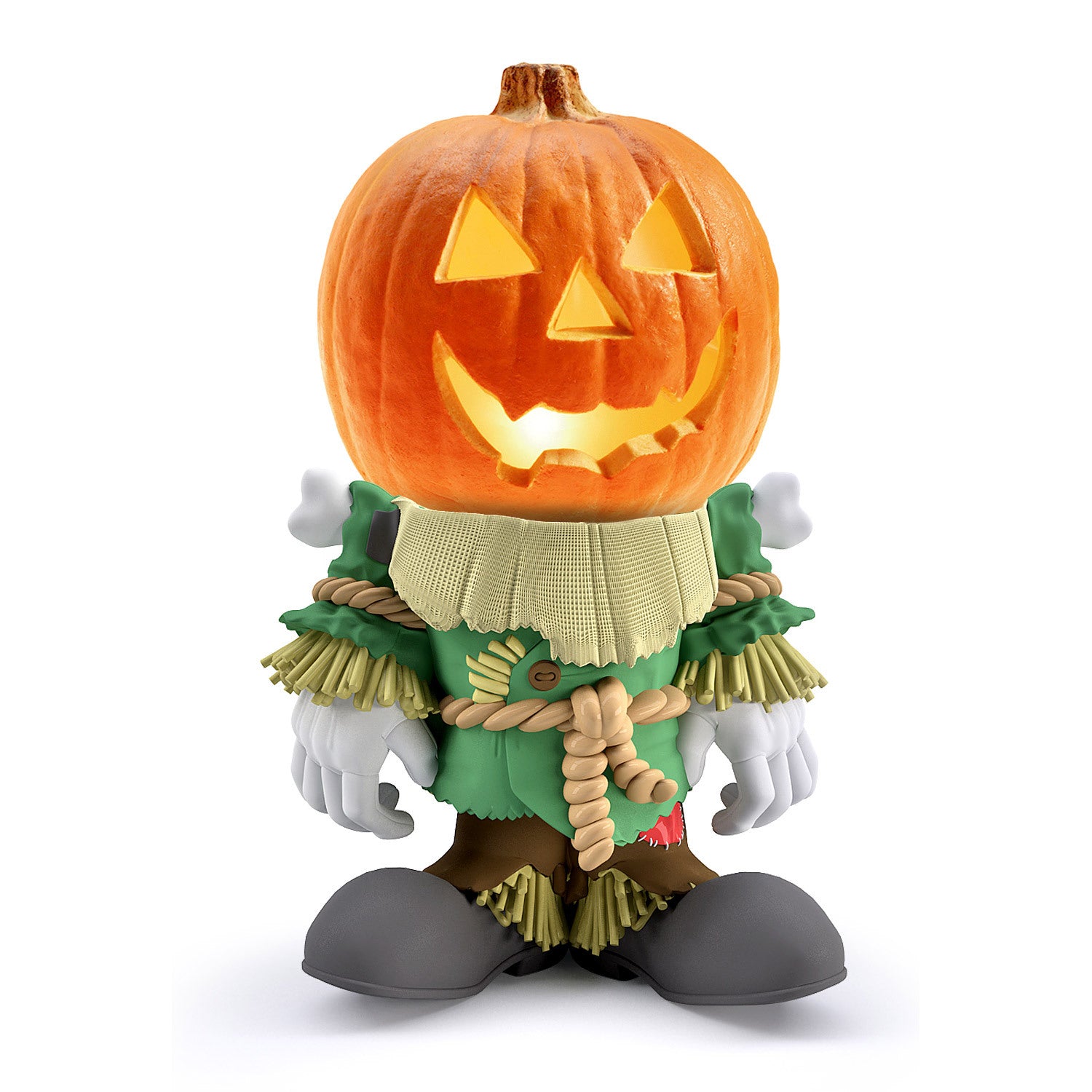 Luminous Pumpkin Head Resin Crafts, Halloween Decoration Items, Halloween Outdoor Decoration 