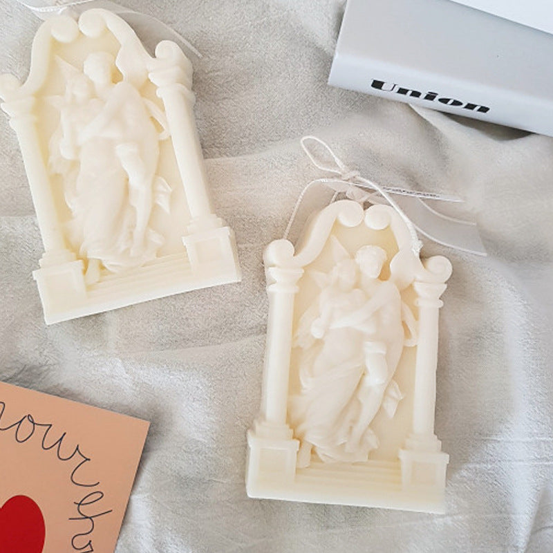 Angel Elf Aromatherapy Candle Ornaments Cake Silicone Baking Mold