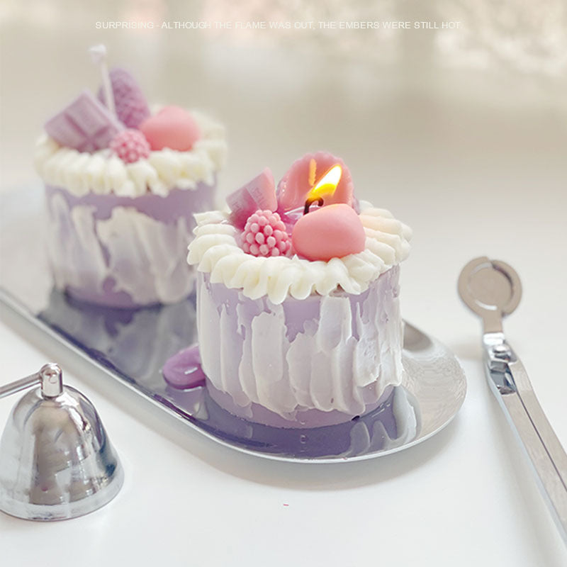 Cake Aromatherapy Candle Bedroom Fragrance Decoration Niche Special Gift Suit Hand