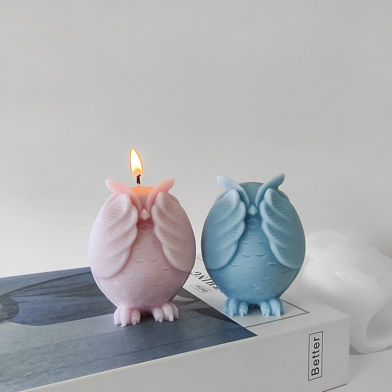 Owl Aromatherapy Candle Silicone Mold, Geometric candle molds, Abstract candle molds, DIY candle making molds, Aromatherapy Candle Molds, Scented Gnomes, Candle Molds, Decognomes, Scented Candle Silicone Mold