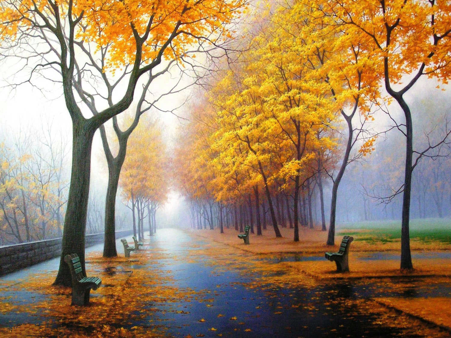 Diamond Painting Tree 5D DIY Embroidery Landscape Autumn Decoration